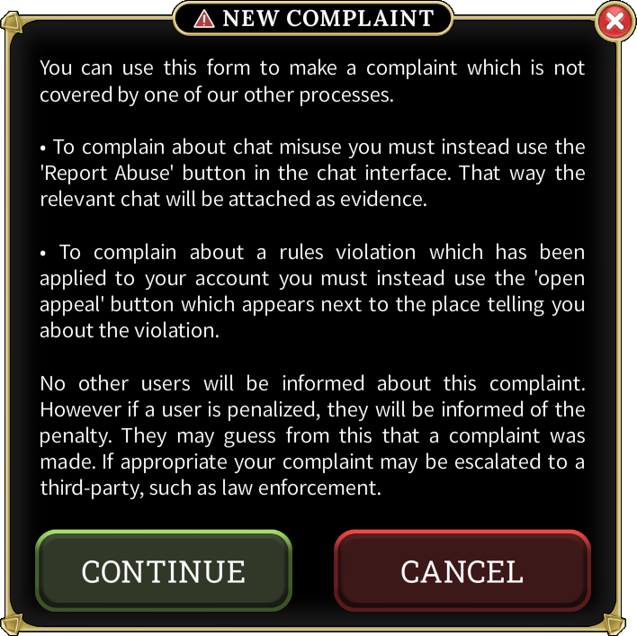 New complaint step 12