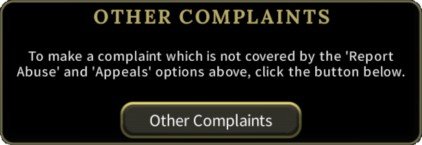 Other complaints section