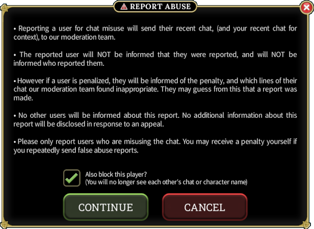 Report Abuse step 2